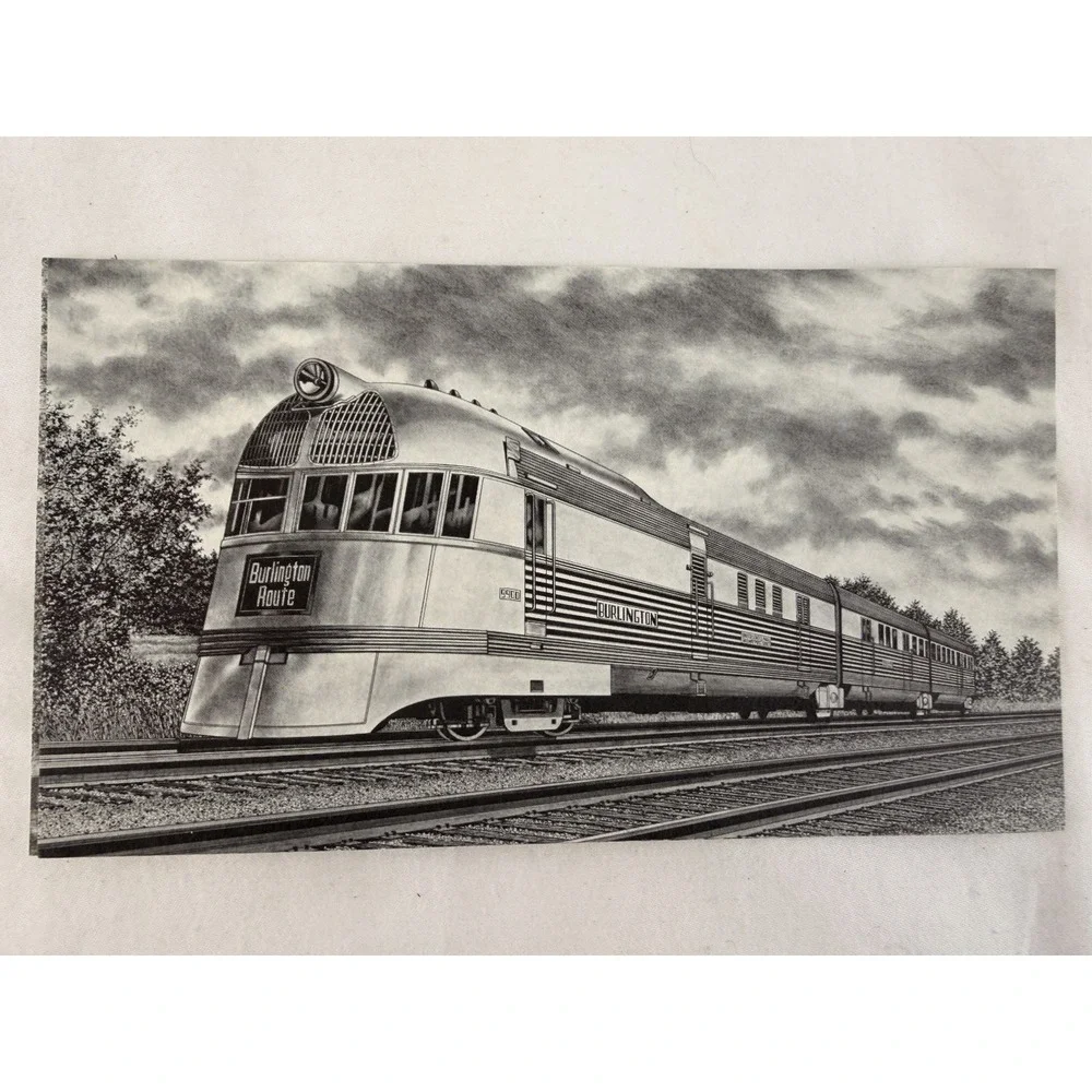 Postcard Lot Remember Yesteryear Train Railroad Steamboat Art Pella Iowa